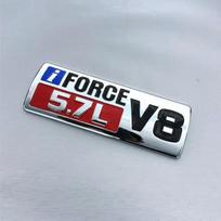 1 vnt 3D I FORCE 5,7 l V8 logotipo automobilio emblemos sparno ženklelio bagažinės automobilio lipdukas, skirtas T/oyota T/undra S/EQUOIA L/ir C/ruiser Car Styling
