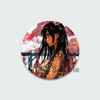 58 mm miela anime mergaičių sagė 58 mm apvali Cosplay animacinių filmų ženkleliai drabužiams kuprinės dekoravimas madingi papuošalai aksesuarai dovanos