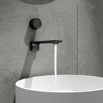 Tuqiu Bathroom Gray Basin Faucet Brush Gold  Sink Mixer Brass Sink Faucet Hot & Cold Wash Faucet Water Tap