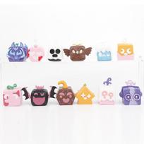 12Pcs/Set Blox Fruits Model Figures Playthings Cartoon Square Devil Collection Action Figure Playthings designed for Xmas Kid Birth Date Present white