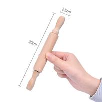 Mini Rolling Pin Toy Wood Children's Rolling Pin Pastry Tools Dough Roller Pin  Baking A 20x2.5cm