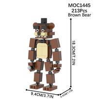 MOC WM2612 Lokio Scena Plytos Siaubo Žaidimo Figūrėlė Suderinama WM6170 Statybinės Plytos Žaislai Vaikams Draugams Gimtadienio Dovana Gyvūnas brown