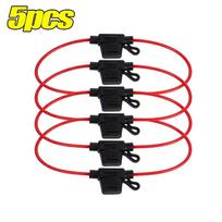 12V 30A with Fuses Blade Wire Cutoff Switch Socket Automotive Fuse Socket Car Mini Blade Fuse Holder Splash-proof Box black