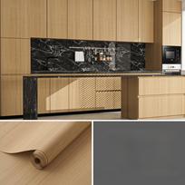 Spintelių vandeniui atsparūs lipdukai su klijais, Virtuvės spintelių durelės, Spintelės, Medžio rašto baldų renovacijos ir dekoravimo lipdukai 40cm*3m