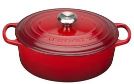 Emaliuotas ketaus puodas Le Creuset Signature, Ø29 cm, 4.7 l, raudona sp.