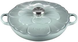 Emaliuotas ketaus puodas Le Creuset Signature Petal, Ø26 cm, 2.2 l, žalia sp.