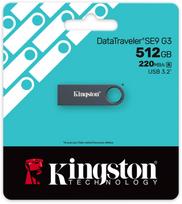 USB atmintinė Kingston DTSE9G3, juoda sp., 512GB