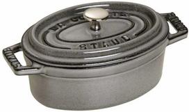 Emaliuotas ketaus puodas Staub Mini Cocotte 40500-116-0, Ø11 cm, 0.25 l, grafito sp.