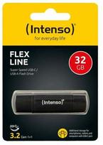 USB atmintinė Intenso Flex Line 3544480, juoda sp., 32GB