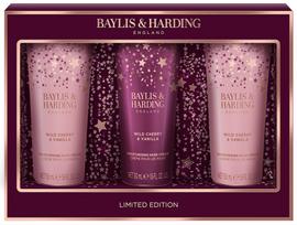 Rankų priežiūros rinkinys Baylis & Harding Limited Edition Wild Cherry & Vanilla, 3 vnt.