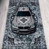VIKAMA Sportinio Automobilio Vintažinis Persiškas Plotinis Kilimas Neslystantis Plaunamas Kilimėlis Garažas Vyro Urvas Žaidimų Kambarys Namų Dekoras 80cm x 160cm