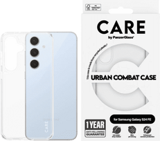 PanzerGlass CARE Urban Combat case for Samsung Galaxy S24 FE, clear