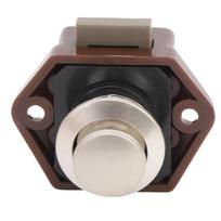 5PCS Push Button Latch Elegant Multipurpose RV Keyless Cupboard Door Knob Latch for Motorhome Home Yachts Brown Pearl Ni