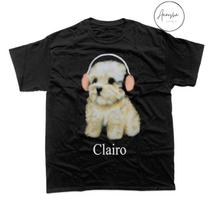 Clairo Dog Graphic Tee – Unisex Music Fan Shirt 140 black