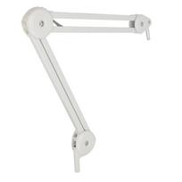 Springless Boom Arm Condenser Microphone Stand with Built-in Broadcast Capability and High Load Capacity 11 white