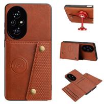 Vintage Leather Card Holder Phone Case for HONOR 200 PRO,200 Card Pockets Dual Snap Buttons Flip Wallet Shell HONOR 200 ruda
