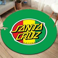 Santa Cruz Round Area Rug,Carpet Rug for Living Room Bedroom Sofa Playroom Decor,Non-slip Floor Mat 150cmx150cm