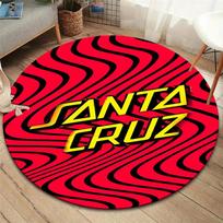 Santa Cruz Round Area Rug,Carpet Rug for Living Room Bedroom Sofa Playroom Decor,Non-slip Floor Mat 80cmx80cm