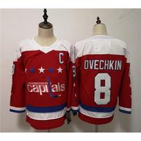 Washington Capitals NHL Hockey Jersey Authentic Style Fan Apparel Men Ice Game Wear XXXL