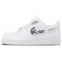 Nike Air Force 1 '07 Premium 'Molten Metal Swoosh Pack - Chrome' (Unisex) White / Black / White / White Skate Shoes FV3616 101 41.0