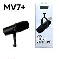 Shure MV7+ Mikrofonas juoda