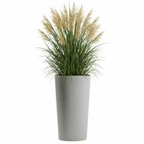 Urbanika Eco Wood Flower Pot Gray H46.6X25.5