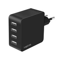 LogiLink Mobile Device Charger  Universal Black Ac Fast