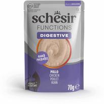 Schesir Digestive Functions, wet food, for cats, chicken,