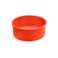 Apvali kekso forma Silikoninė forma Kepimo skarda Įvairių dydžių kekso formos 6inch 1pc oranžinė