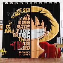 Animacinis užuolaida Luffy Gear 5 Berniukui Piratai 3D Spausdinimas Miegamojo Svetainės Langui Blackout Pertvaros Stilius Namų Dekoras 183x160cm