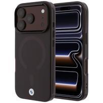 BMW Sign Frosted IML  AND  MetalL Logo MagSafe Case for iPhone 18 Pro Max / 17 Pro Max burgundy