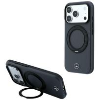 Mercedes Leather Case with Ring Stand MagSafe for iPhone 18 Pro Max / 17 Pro Max anthracite