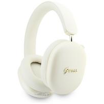 GUESS Over-ear headphones Metallic Effect Metal Script Logo Bluetooth ENC beige
