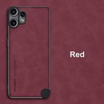 Prabangus PU odos telefono dėklas Nothing CMF Phone 2 Pro telefonui, skirtas Nothing CMF Phone2 Pro 5G, galinis dangtelis, silikoninė pilna apsauga For CMF Phone 2 Pro ruda