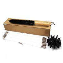 12Pcs Chimney Pipe Cleaning Brush Flexible Inner Wall Cleaner Electric Drill Part for Dryer Flue brown