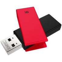 Emtec C350 Brick USB flash drive 16GB USB Type-A 2.0 Black, Red