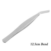 Fashion Home Yard DIY Accessory Anti-Static Bonsai Tweezer Stainless Steel Micro Landscape 12.5cm Bend white