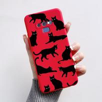 Samsung Galaxy Note 9 dėklas 6,4'' Mielas triušis panda silikoninis minkštas TPU galinis dangtelis Samsung Note 9 SM-N960F N9600 telefono dėklui Galaxy Note 9 black