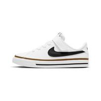 Nike Court Legacy žemi riedlenčių batai Balti Juodi Vaikams DA5381-102 35 white