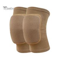 Sports Knee Pads 2Pcs with EVA Foam, Breathable Anti-Collision Protector, Soft Cushion Men Women Brace for Dance Volleyball Football Yoga Protection L