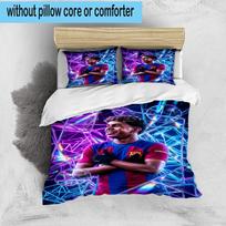 3PCS Lamine Yal Celebration Bedding Set,Including 1pc Duvet Cover And 2pcs Pillowcases Perfect for Bedroom, Dormitory, Fan Christmas gift 140cm*210cm