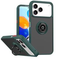 ZTE Blade V80 Design 4G Case Metal Ring Holder Shockproof Silicone Bumper Matte Back Cover Hard Phone Case for Nubia V80 Design Pc + tpu&Nubia V80 Design 4G juoda