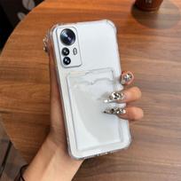 Shockproof Clear Casing for Xiaomi 12T Pro,12T,12X,Mi 12 Lite,Redmi Note 12S 4G with Cardholder Case Xiaomi 12X