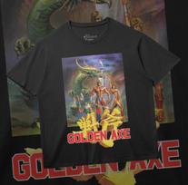 GOLDEN AXE Retro Game Fan T-Shirt M gray