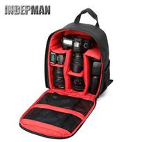 Waterproof DSLR Camera Backpack Outdoor Travel Photography Nylon Dual-Shoulder Bag With Shockproof Anti-Theft Design 25x15x34 cm black