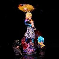 JT Studio Dragon Ball Gogeta Anime Figūrėlės 45cm SSj3 Gogeta Veiksmo Figūrėlė PVC Statulėlė Stalo Dekoracija Kolekcinis Modelis Žaislas Dovana black