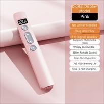 2.4GHz Laser Pointer Clicker Infrared Remote Laser Presentation Pointer  Presenter rožinė