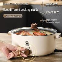 Multi-Function Electric Cooker: Steamer, Frying Pan & Hot Pot for Dorms