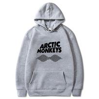 Rock Arctic Monkeys spausdintas džemperis moteriškas švarkelis repo vilnos unisex drabužiai vyriškas sportinis madingas megztinis viršus L gray