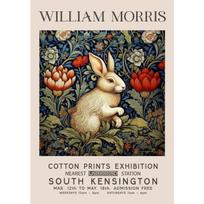 Vintažinis William Morris parodos drugelis, mėnulis ir žvaigždės, meno plakatas, drobės tapyba, sienų spaudiniai, paveikslas, svetainė, namų dekoras 21cm×30cm NoFrame black
